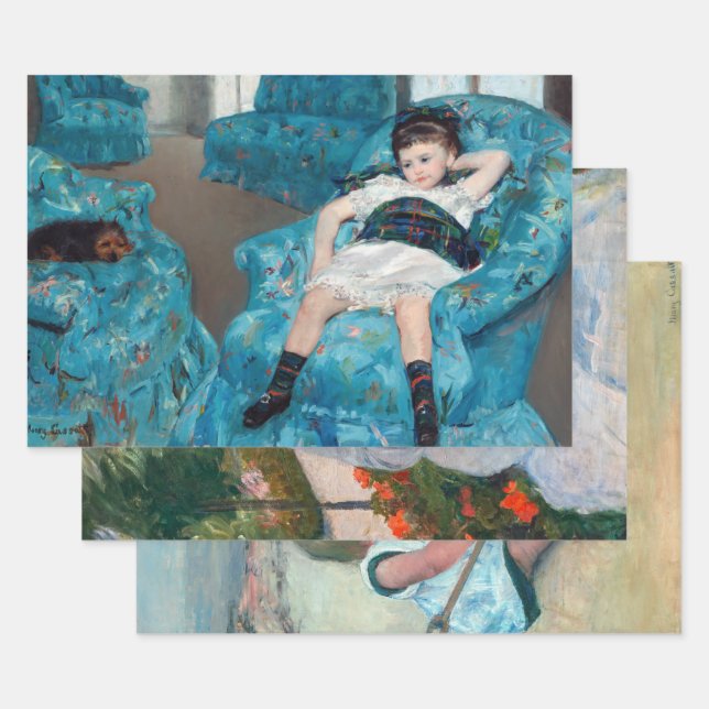 Mary Cassatt - Masterpieces Selection Wrapping Paper Sheet (Set)