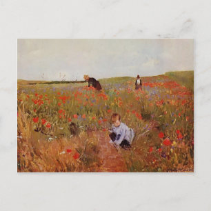 Mary Cassatt: Red poppies Postcard