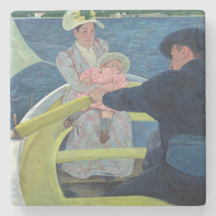 Mary Cassatt - The Boating Party Stone Coaster