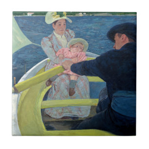Mary Cassatt - The Boating Party Tile