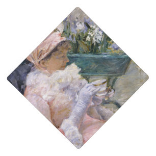 Mary Cassatt - The Cup of Tea Graduation Cap Topper