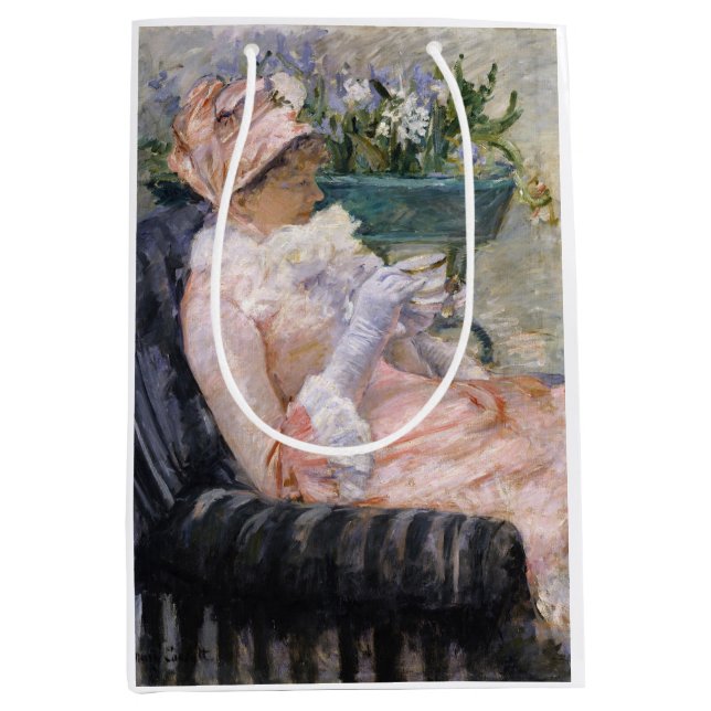 Mary Cassatt - The Cup of Tea Medium Gift Bag (Front)