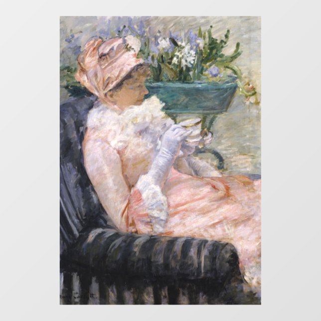 Mary Cassatt - The Cup of Tea Window Cling (Sheet)