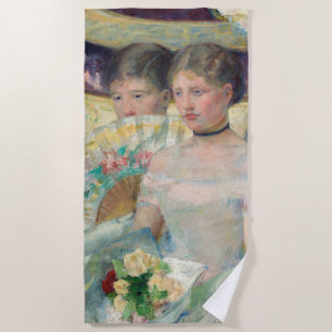 Mary Cassatt - The Loge Beach Towel