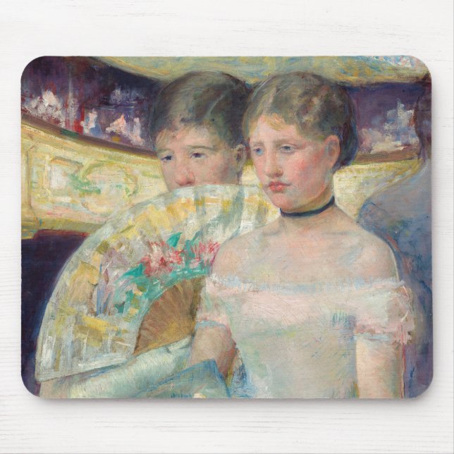 Mary Cassatt - The Loge Mouse Pad (Front)