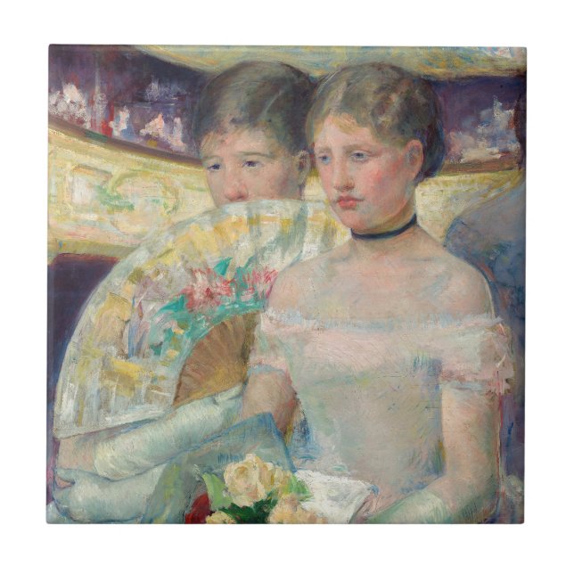 Mary Cassatt - The Loge Tile (Front)