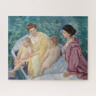 Mary Cassatt - Two mothers and children in a boat Jigsaw Puzzle
