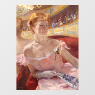 Mary Cassatt - Woman with Pearl Necklace in a Loge Window Cling