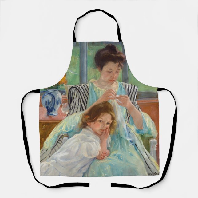 Mary Cassatt - Young Mother Sewing Apron (Front)