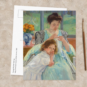 Mary Cassatt - Young Mother Sewing Postcard