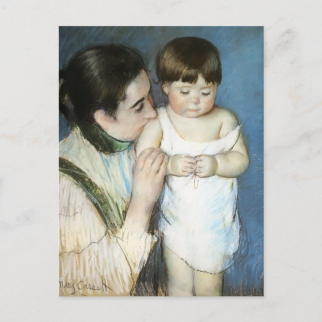 Mary Cassatt- Young Thomas And His Mother Postcard (Front)