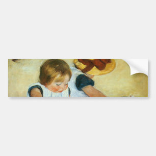Mary Cassatt's Children on the Beach (1884) Bumper Sticker