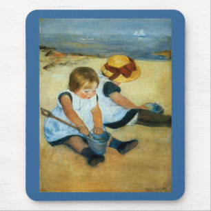 Mary Cassatt's Children on the Beach  (1884) Mouse Pad