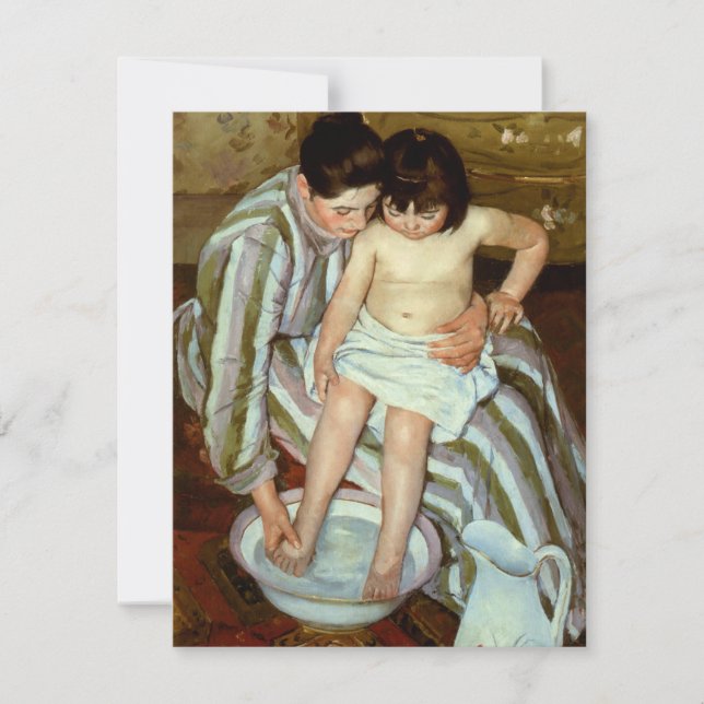 Mary Cassatt's The Child's Bath (circa 1892) Invitation (Front)