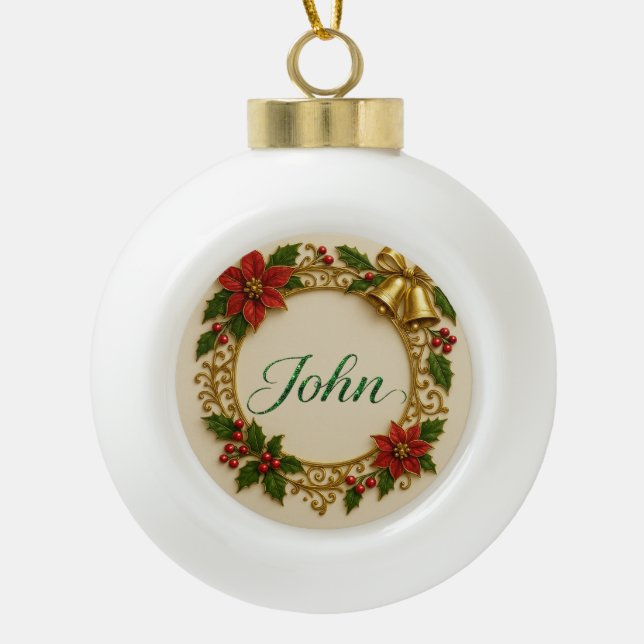 Mary Christmas Ornament – Personalized Keepsake (Front)