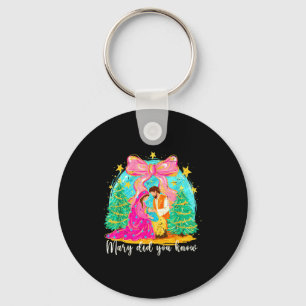 Mary Did You Know Christian Nativity Scene Christm Keychain