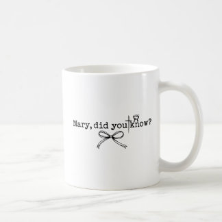 Mary Did You Know Christmas Jesus Birth Nativity  Coffee Mug