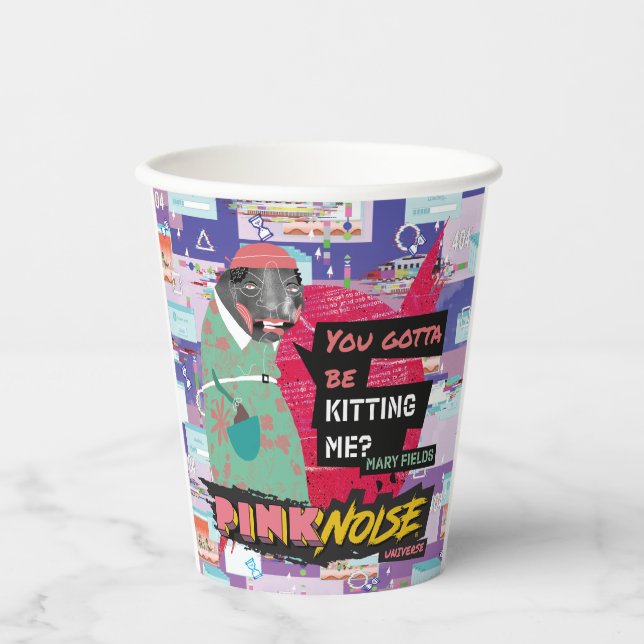 Mary Fields ・ Pink Noise Paper Cups (Front)
