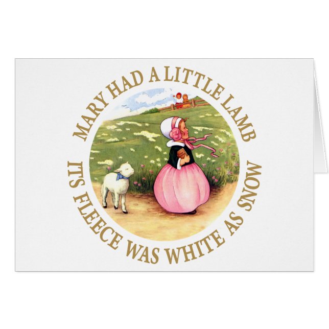 Mary Had a Little Lamb (Front Horizontal)