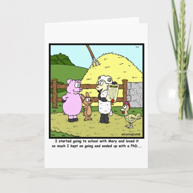 Mary had a little lamb... card (Front)