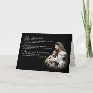 Mary had a Little Lamb Christmas Card