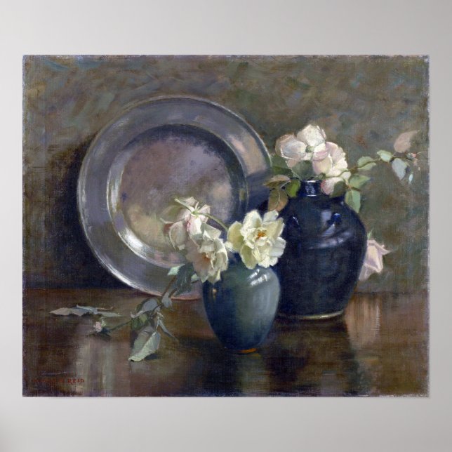 Mary Hiester Reid A Study in Greys Poster (Front)
