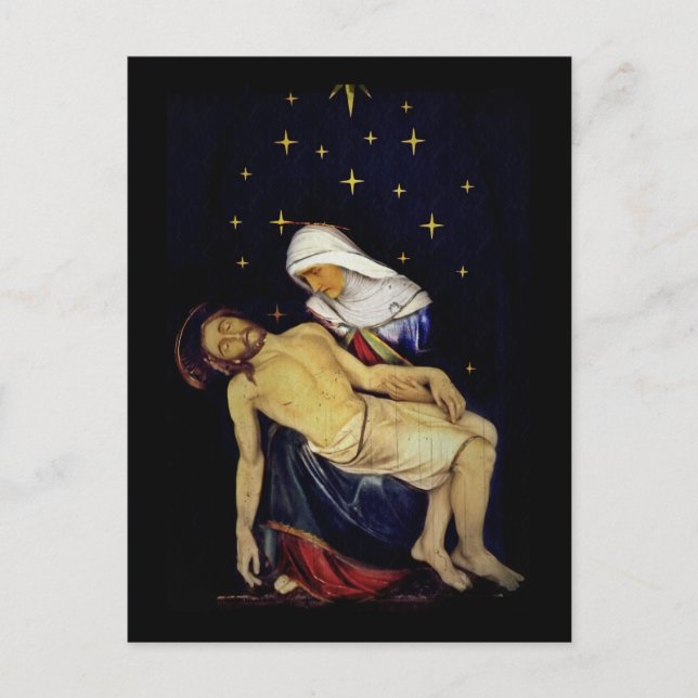 Mary Holding Jesus Postcard (Front)