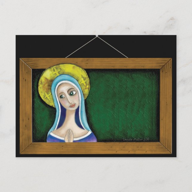 Mary in Frame Postcard (Front)