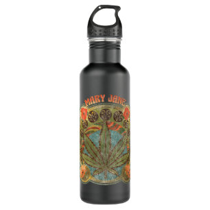 Mary Jane, Weed, vintage smoking art 710 Ml Water Bottle