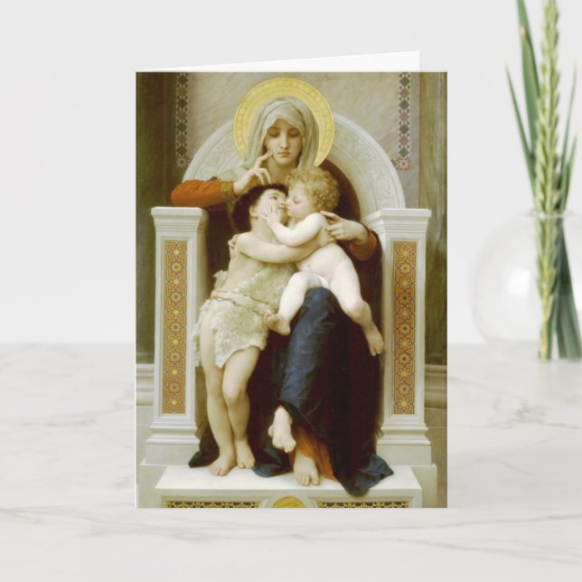 Mary, Jesus and John the Baptist Holiday Card (Front)