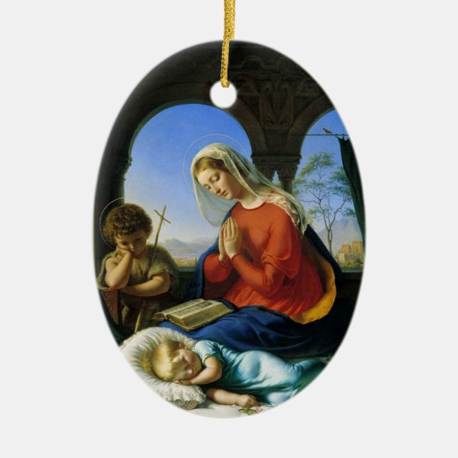 Mary, Jésus, et ornement de Jean-Baptist (Devant)