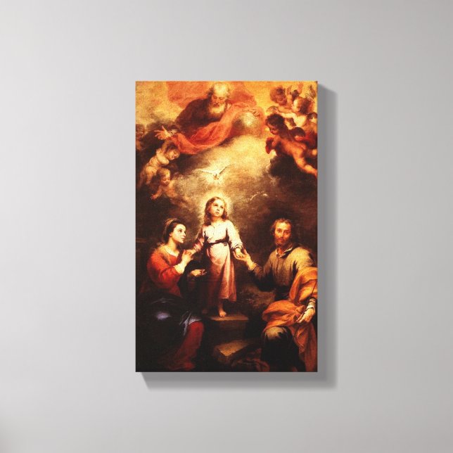 Mary, Jesus, & Joseph 2 Canvas Print (Front)