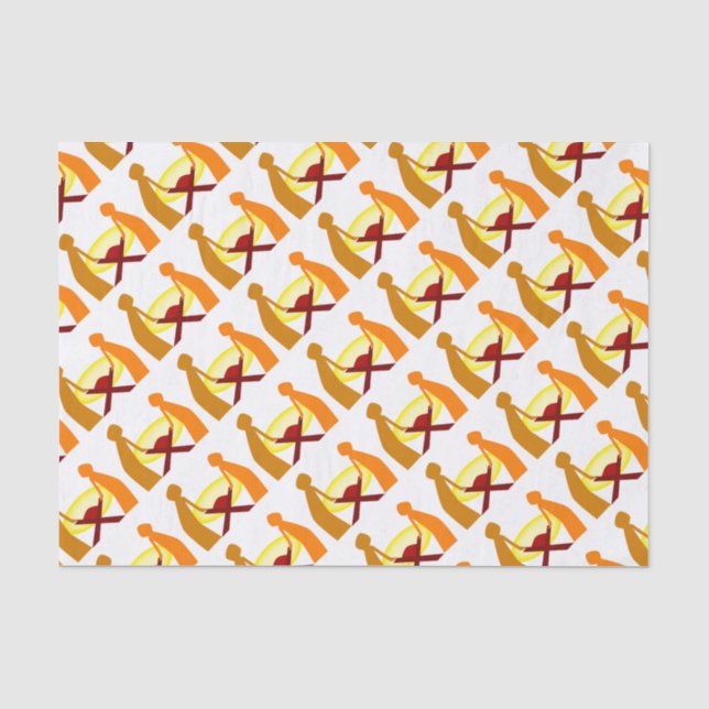 Mary Joseph And Baby Jesus Tissue Paper (Front)