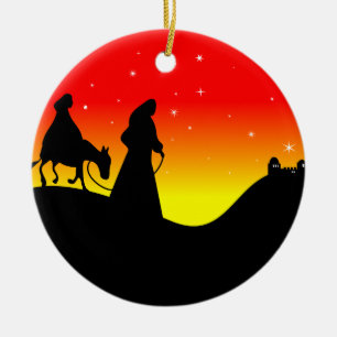 Mary & Joseph Ceramic Ornament