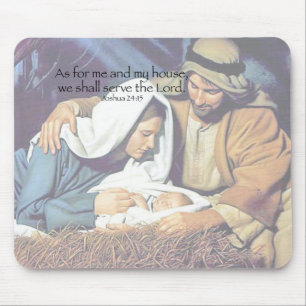 Mary, Joseph & Jesus Mouse Pad