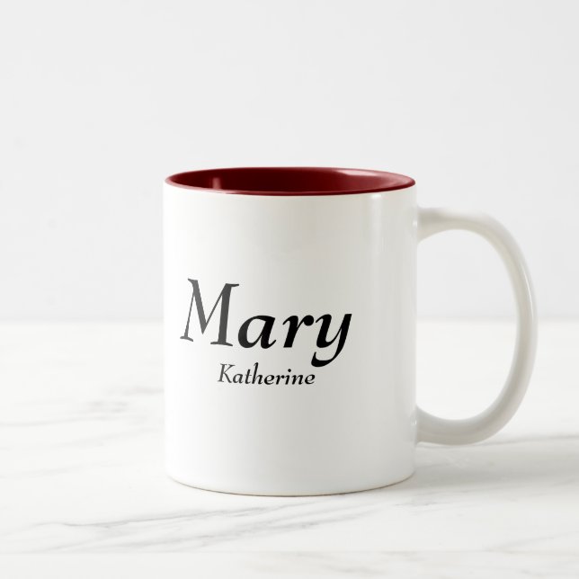 Mary, Katherine Two-Tone Coffee Mug (Right)