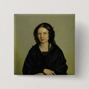 Mary Kramer , 1845 2 Inch Square Button