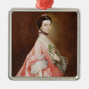 Mary Little, Later Lady Carr (oil on canvas) Metal Ornament