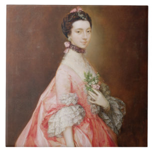 Mary Little, Later Lady Carr (oil on canvas) Tile