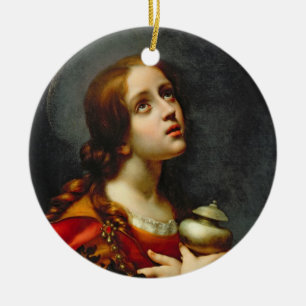 Mary Magdalene, 1660-70 (oil on canvas) Ceramic Ornament