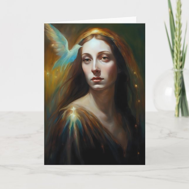 Mary Magdalene and a bird gorgeous All Occasions  Card (Front)