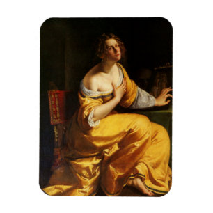 Mary Magdalene (by Artemisia Gentileschi) Magnet