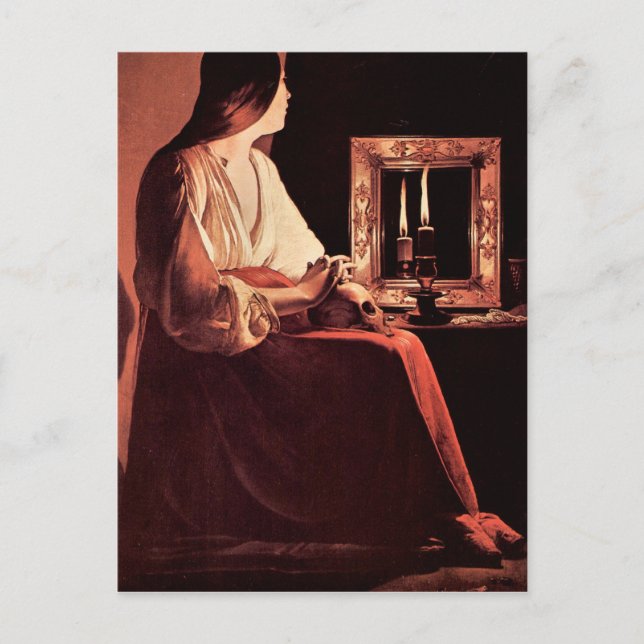 Mary Magdalene by Georges de La Tour Postcard (Front)