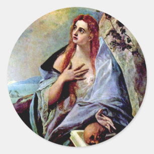 Mary Magdalene Classic Round Sticker