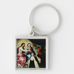 Mary Magdalene de Pazzi by Pedro de Moya Keychain