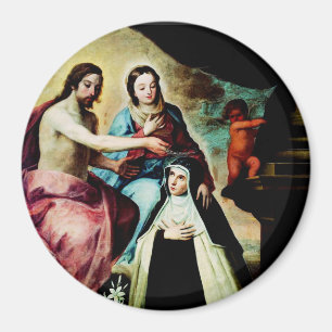 Mary Magdalene de Pazzi by Pedro de Moya Magnet