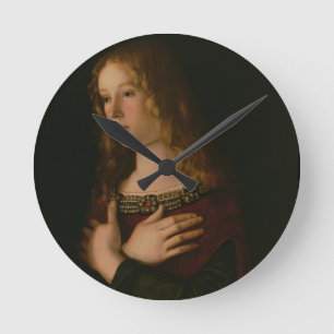 Mary Magdalene, detail from the Virgin and Child w Round Clock