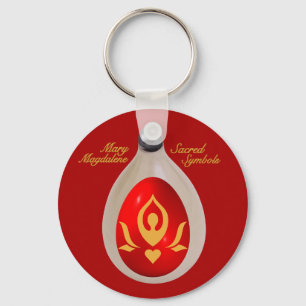 Mary Magdalene - Four Sacred Symbols Keychain