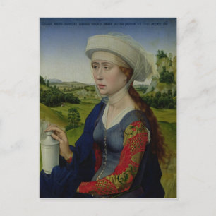 Mary Magdalene, from the right hand panel Postcard