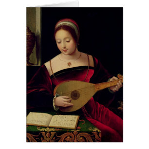 Mary Magdalene Playing the Lute